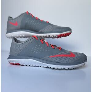 Nike Lite Run 2 Women's Size 7.5 Running Shoes Gray And Pink Athletic Sneakers